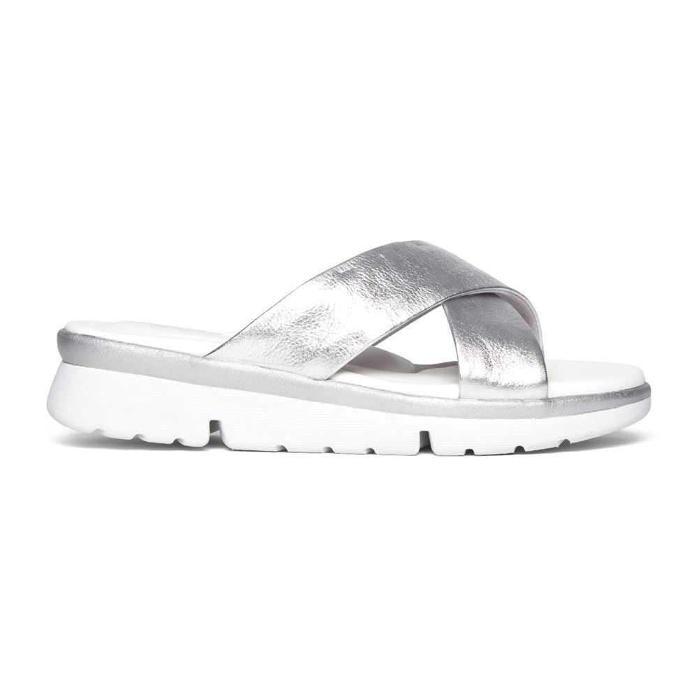 Sandálias Rockport Mulher Prateadas - R-Evolution - 70136WPXR